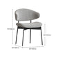 Kitchen Industrial Dining Chair Open Back Upholstered Armless Chair