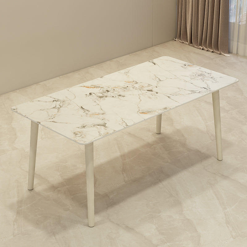 Moderner Steinrechteangle Esstisch 1/5 Stück Essset für Esszimmer