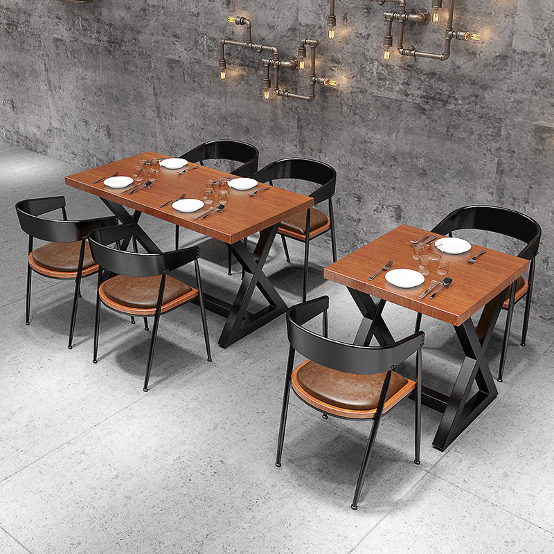 Muebles modernos de madera maciza 1/3/5 PCS Altura estándar Juego de mesa de comedor