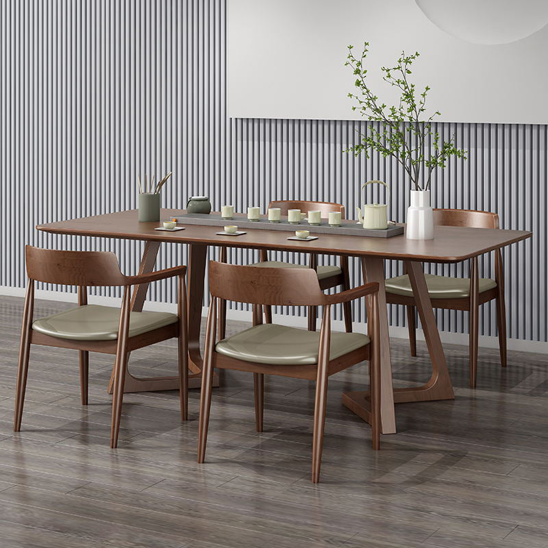 Muebles de madera medianos modernos 1/3/4/5 PCS Altura estándar de comedor de altura