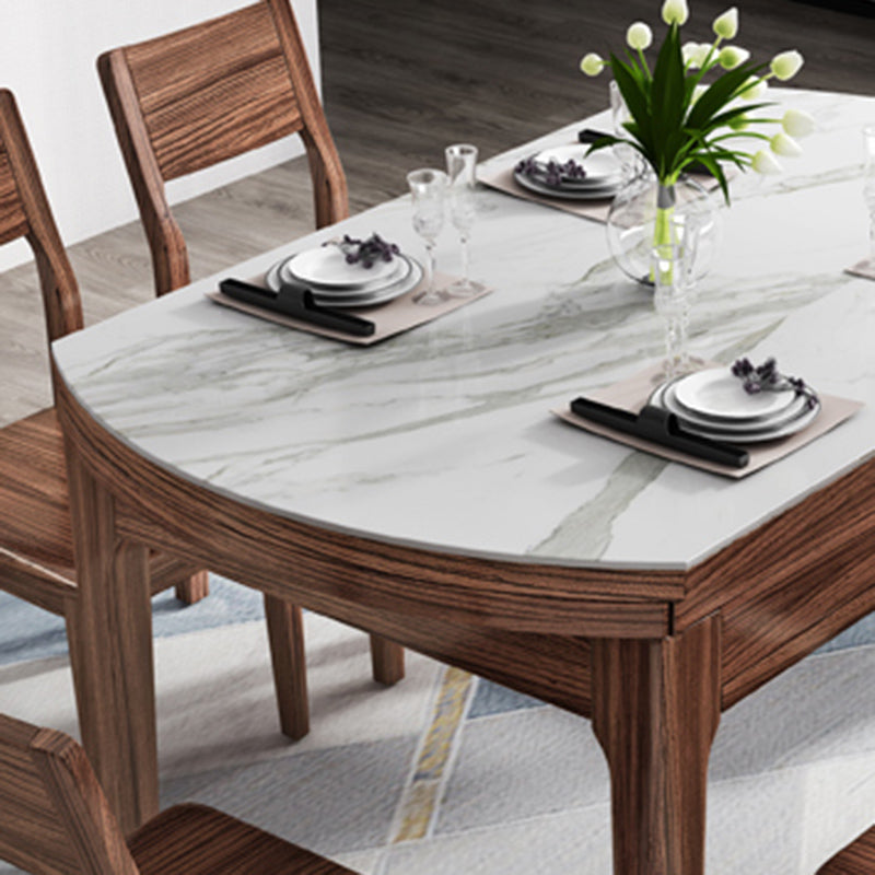 コンテンポラリーダイニングセット1/7 PCS標準の高さのダイニングセットセルフ保存の葉