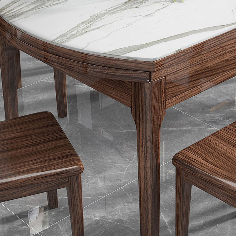 コンテンポラリーダイニングセット1/7 PCS標準の高さのダイニングセットセルフ保存の葉