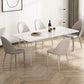 Modern White Stone Dining Table Set 1/4/5/7 Pcs Standard Height Dining Room Furniture Set
