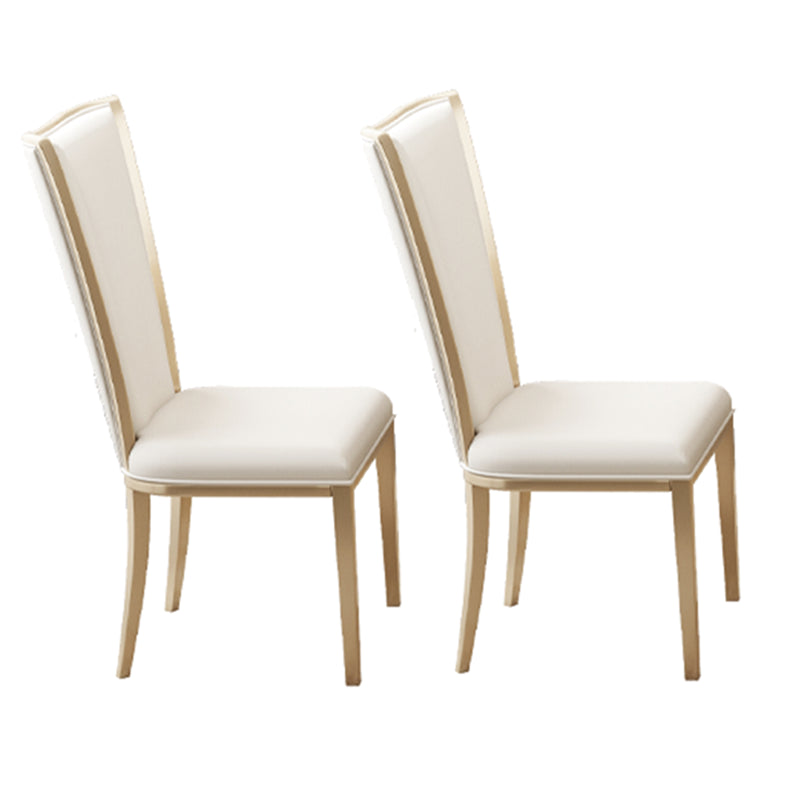 Ensemble de table à manger en pierre blanche moderne 1/2/5/7 PCS Hauteur standard Ensemble de salle à manger formelle