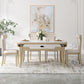 Set tavolo da pranzo moderno in pietra bianca Set da sala da pranzo formale di altezza standard da 1/2/5/7 pezzi