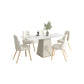 Moderno 1/4/5/6/7 Piezas Mesa de piedra de mesa de comedor en blanco