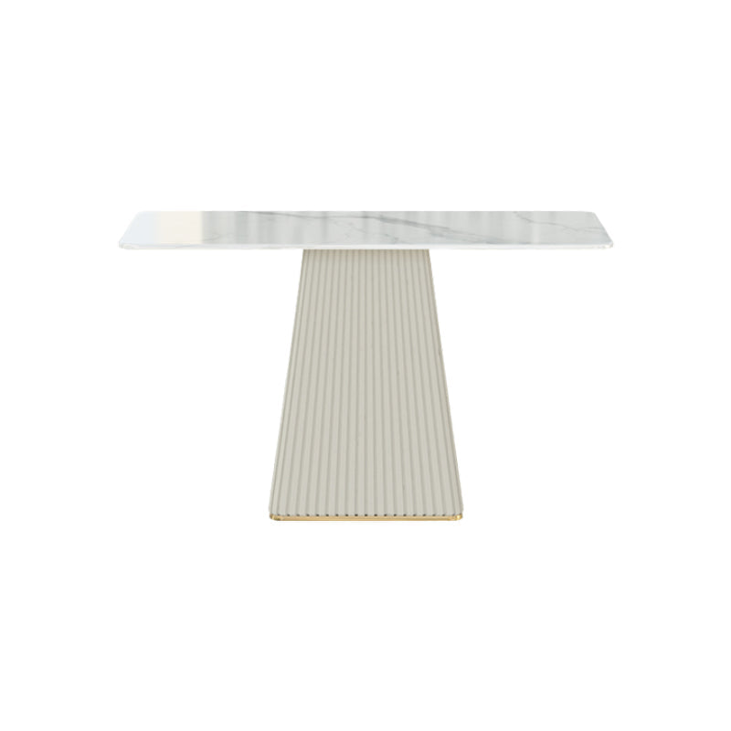 Moderno 1/4/5/6/7 Piezas Mesa de piedra de mesa de comedor en blanco