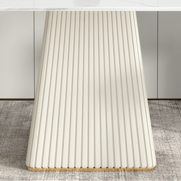 Moderno 1/4/5/6/7 Piezas Mesa de piedra de mesa de comedor en blanco