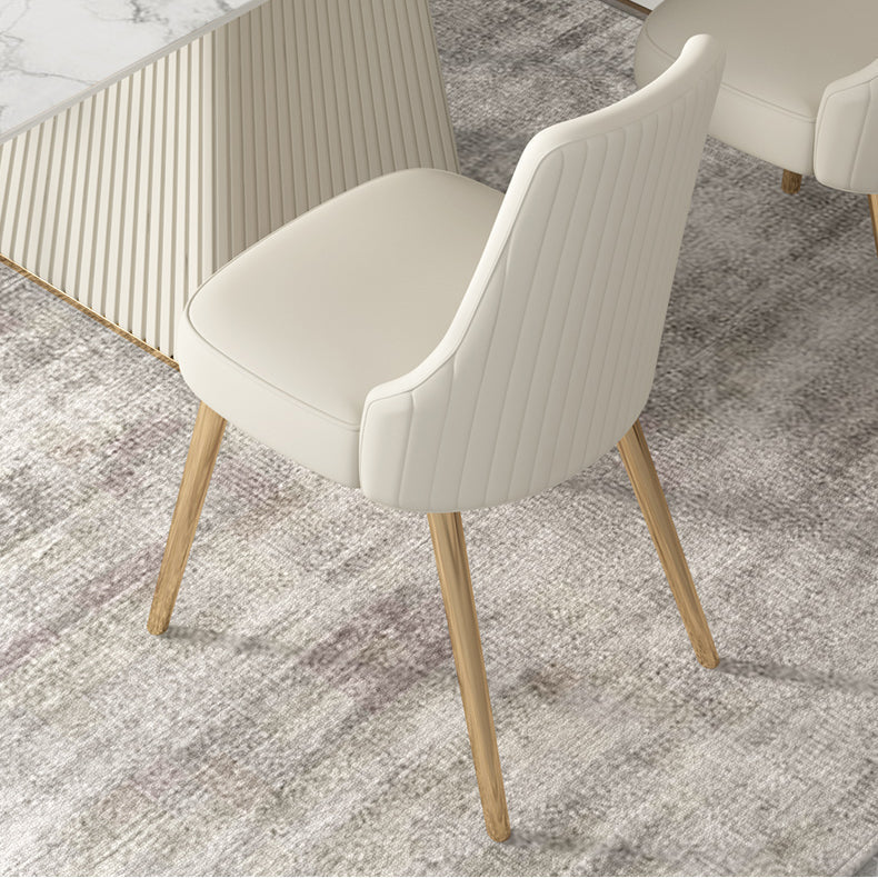 Moderno 1/4/5/6/7 Piezas Mesa de piedra de mesa de comedor en blanco