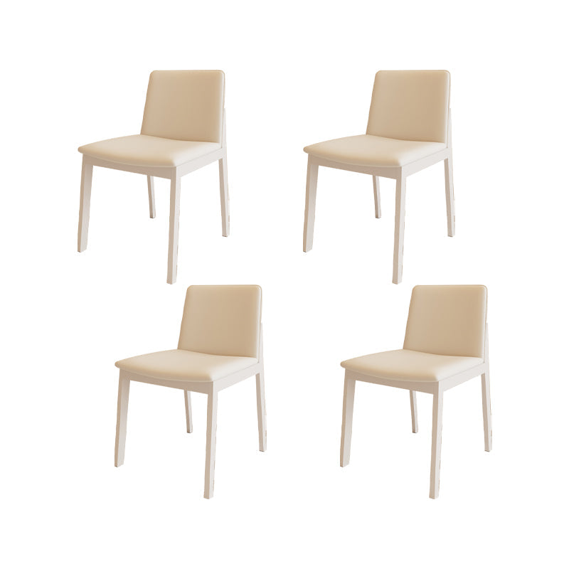 Modern Style 1/4/5 Pieces Dining Room Table Rectangle Stone Furniture in White