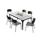 Modern 1/2/5/7/9 Pieces Dining Room Table Rectangle Stone Furniture in White