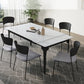 Modern 1/2/5/7/9 Pieces Dining Room Table Rectangle Stone Furniture in White