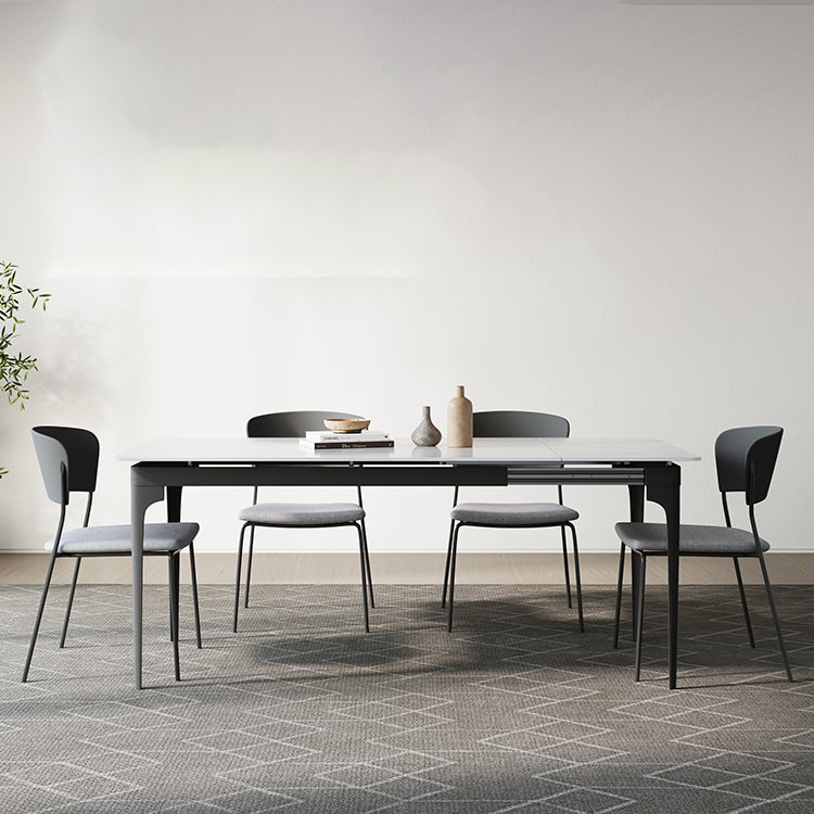 Moderno 1/2/5/7/9 Piezas Muebles de piedra rectangulares de mesa en blanco