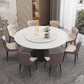 Contemporary 1/4/5/7/9/13 Pieces Furniture Round Stone Dining Set in White Clearhalo 'Dining Room Sets' 'Dining Tables & Seating' 'dining_room_set' 'furn' 'furn_dining_room_set' 'Furniture' 'Kitchen & Dining Furniture' 7076106