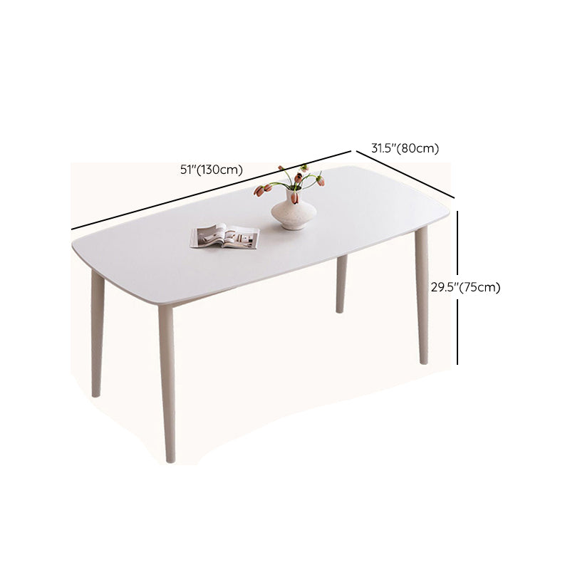 Style moderne 1/4/5/7 pièces table de salle à manger rectangle meubles en pierre en blanc