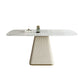 Estilo moderno 1/2/5/7 piezas Mesa de piedra rectangular de mesa en blanco