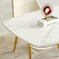 Estilo moderno 1/2/5/7 piezas Mesa de piedra rectangular de mesa en blanco