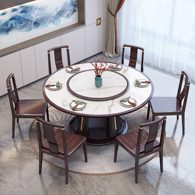 Moderne 1/2/7 Stück Möbel runde Stein Essset für Küche