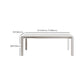Modern Style 1/3/4/5/7 Pieces Dining Table Rectangle Stone Extendable Furniture in White Clearhalo 'Dining Room Sets' 'Dining Tables & Seating' 'dining_room_set' 'furn' 'furn_dining_room_set' 'Furniture' 'Kitchen & Dining Furniture' 7076251