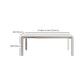 Modern Style 1/3/4/5/7 Pieces Dining Table Rectangle Stone Extendable Furniture in White Clearhalo 'Dining Room Sets' 'Dining Tables & Seating' 'dining_room_set' 'furn' 'furn_dining_room_set' 'Furniture' 'Kitchen & Dining Furniture' 7076252