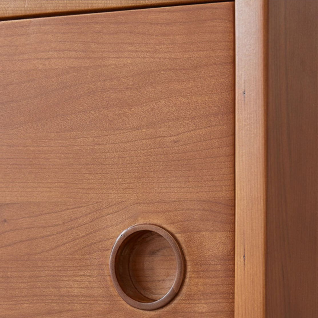 Soporte multimedia para TV de madera Consola multimedia para TV escandinava con 3 cajones