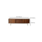 Soporte multimedia para TV de madera Consola multimedia para TV escandinava con 3 cajones