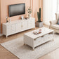 Glam TV Stand Console Solid Wood TV Media Stand with 6 Drawers Clearhalo 'furn' 'furn_tv_stands_entertainment_centers' 'Furniture' 'Living Room Furniture' 'TV Stands & Entertainment Centers' 'TV Stands & Media Storage Furniture' 'tv_stands_entertainment_centers' 7076328