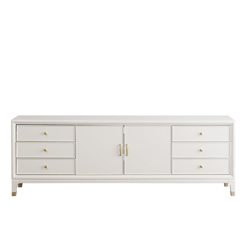 Glam TV Stand Console Solid Wood TV Media Stand with 6 Drawers 63"L x 16.5"W x 27"H Clearhalo 'furn' 'furn_tv_stands_entertainment_centers' 'Furniture' 'Living Room Furniture' 'TV Stands & Entertainment Centers' 'TV Stands & Media Storage Furniture' 'tv_stands_entertainment_centers' 7076329