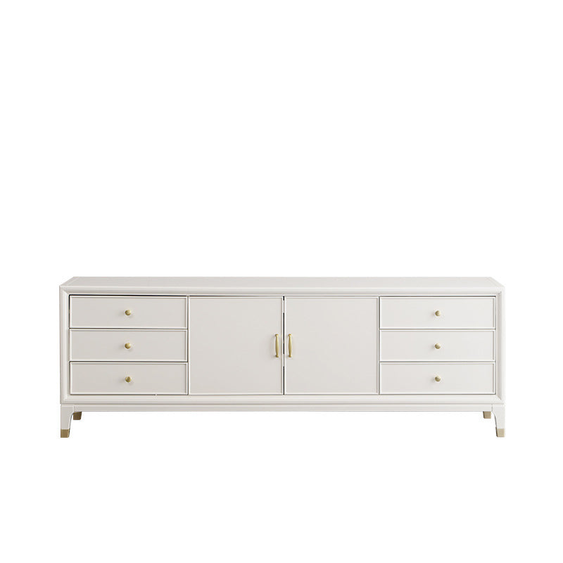 Glam TV Stand Console Solid Wood TV Media Stand with 6 Drawers 71"L x 16.5"W x 27"H Clearhalo 'furn' 'furn_tv_stands_entertainment_centers' 'Furniture' 'Living Room Furniture' 'TV Stands & Entertainment Centers' 'TV Stands & Media Storage Furniture' 'tv_stands_entertainment_centers' 7076330