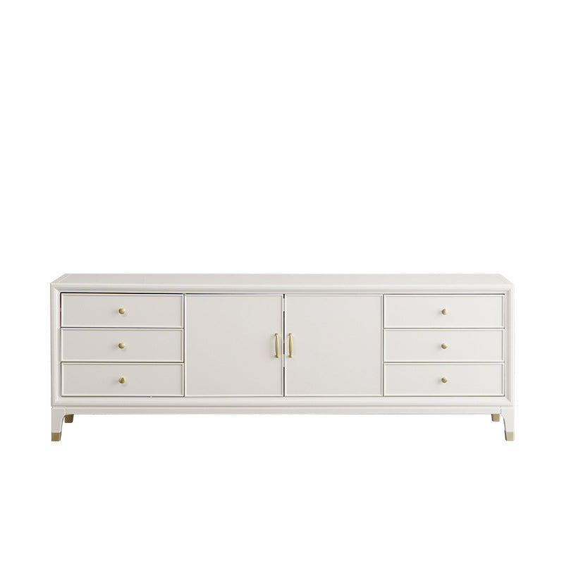 Glam TV Stand Console Solid Wood TV Media Stand with 6 Drawers 79"L x 17"W x 27"H Clearhalo 'furn' 'furn_tv_stands_entertainment_centers' 'Furniture' 'Living Room Furniture' 'TV Stands & Entertainment Centers' 'TV Stands & Media Storage Furniture' 'tv_stands_entertainment_centers' 7076332