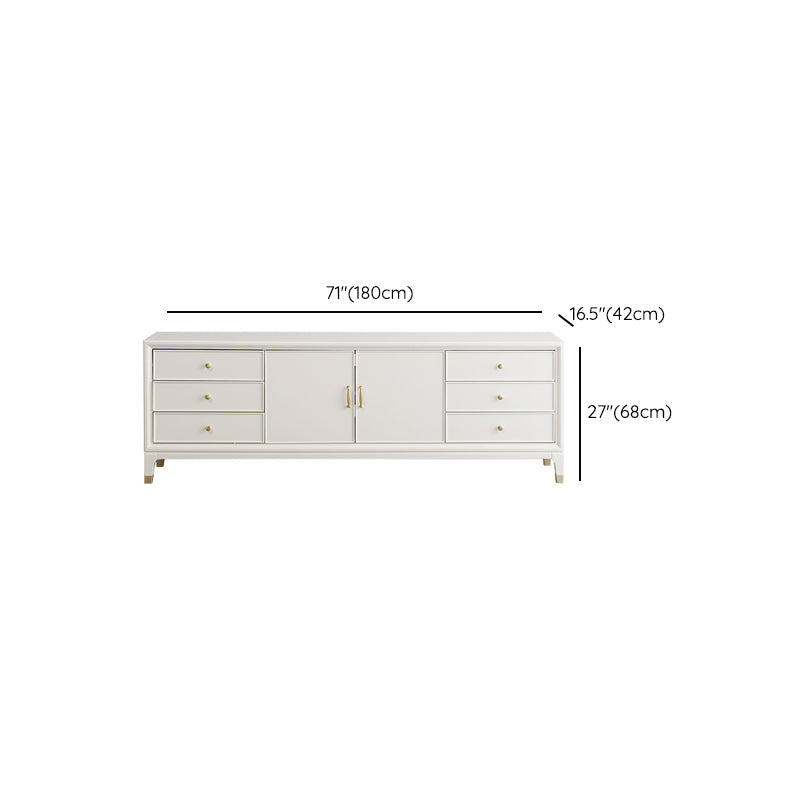 Glam TV Stand Console Solid Wood TV Media Stand with 6 Drawers Clearhalo 'furn' 'furn_tv_stands_entertainment_centers' 'Furniture' 'Living Room Furniture' 'TV Stands & Entertainment Centers' 'TV Stands & Media Storage Furniture' 'tv_stands_entertainment_centers' 7076342