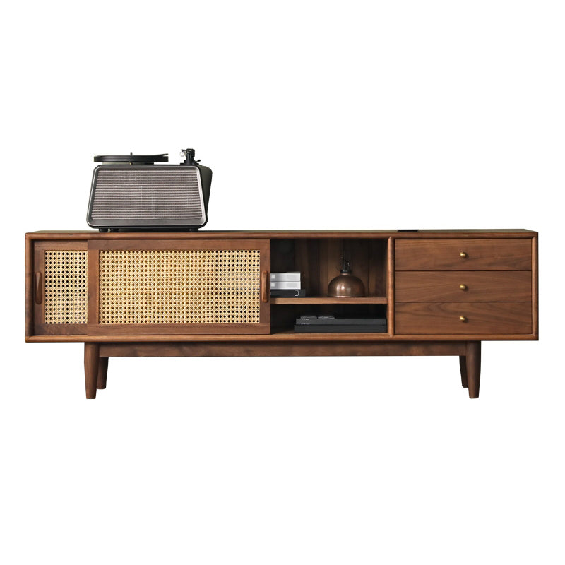 Glam TV Stand Console Solid Wood TV Media Stand with Drawers Clearhalo 'furn' 'furn_tv_stands_entertainment_centers' 'Furniture' 'Living Room Furniture' 'TV Stands & Entertainment Centers' 'TV Stands & Media Storage Furniture' 'tv_stands_entertainment_centers' 7076354
