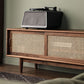 Glam TV Stand Console Solid Wood TV Media Stand with Drawers Clearhalo 'furn' 'furn_tv_stands_entertainment_centers' 'Furniture' 'Living Room Furniture' 'TV Stands & Entertainment Centers' 'TV Stands & Media Storage Furniture' 'tv_stands_entertainment_centers' 7076355