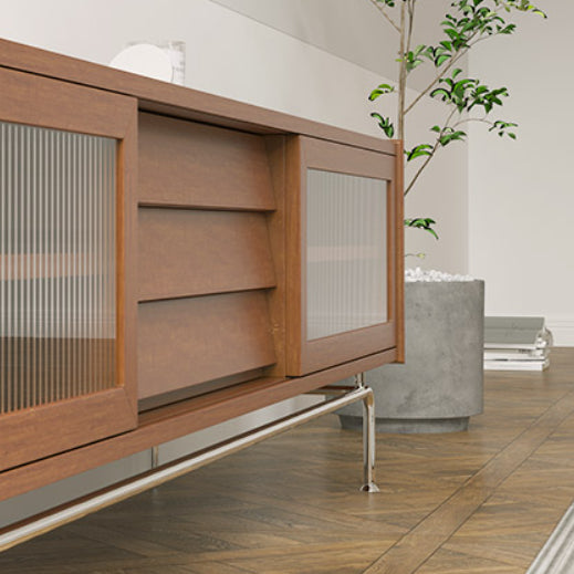 Scandinavian TV Stand Console Solid Wood TV Media Stand with Drawers Clearhalo 'furn' 'furn_tv_stands_entertainment_centers' 'Furniture' 'Living Room Furniture' 'TV Stands & Entertainment Centers' 'TV Stands & Media Storage Furniture' 'tv_stands_entertainment_centers' 7076422