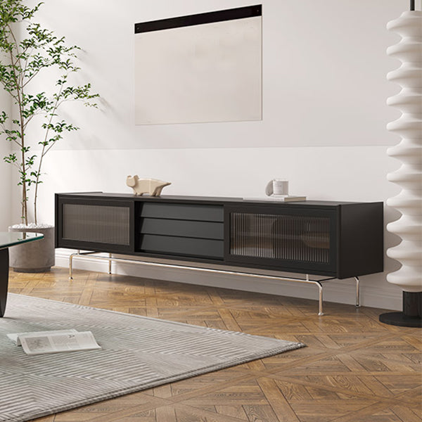 Scandinavian TV Stand Console Solid Wood TV Media Stand with Drawers Clearhalo 'furn' 'furn_tv_stands_entertainment_centers' 'Furniture' 'Living Room Furniture' 'TV Stands & Entertainment Centers' 'TV Stands & Media Storage Furniture' 'tv_stands_entertainment_centers' 7076426