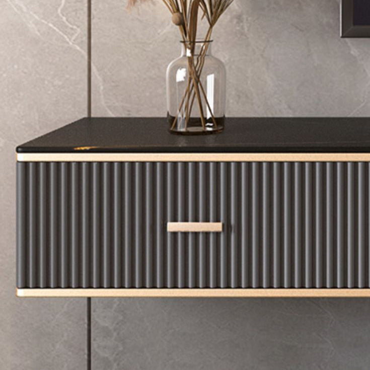 Glam TV Media Stand Wall Mounted TV Media Console with 2 Drawers Clearhalo 'furn' 'furn_tv_stands_entertainment_centers' 'Furniture' 'Living Room Furniture' 'TV Stands & Entertainment Centers' 'TV Stands & Media Storage Furniture' 'tv_stands_entertainment_centers' 7076446