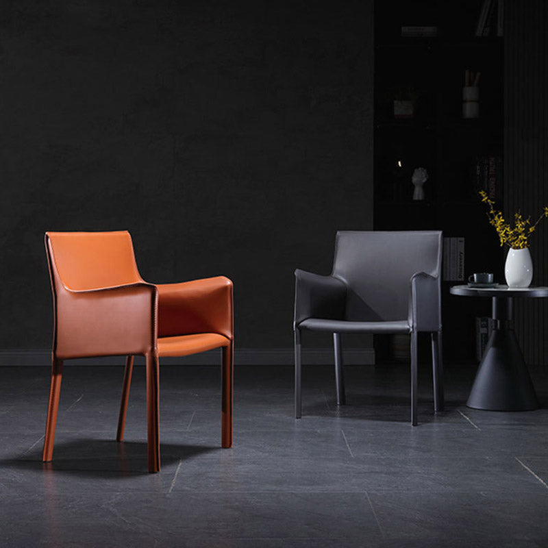 工業用布張りのアームダイニングチェアキッチンパーソンズチェア