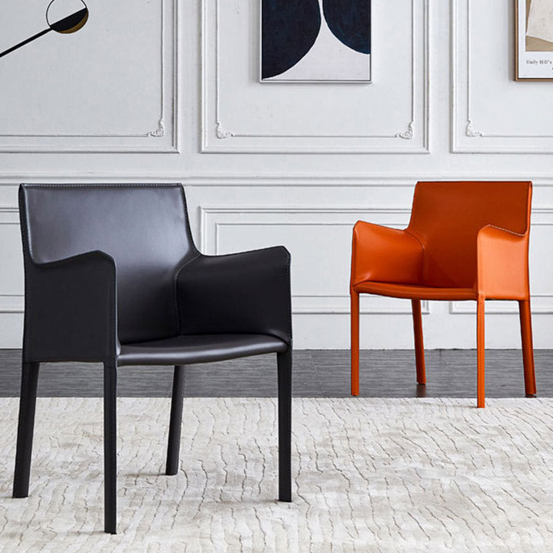 工業用布張りのアームダイニングチェアキッチンパーソンズチェア