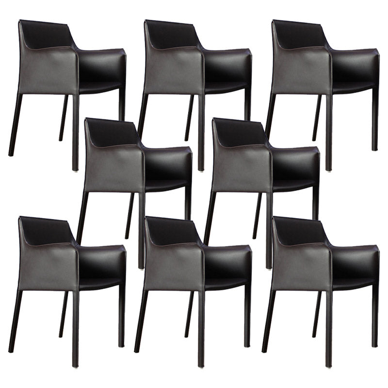 工業用布張りのアームダイニングチェアキッチンパーソンズチェア