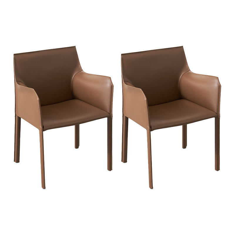 工業用布張りのアームダイニングチェアキッチンパーソンズチェア