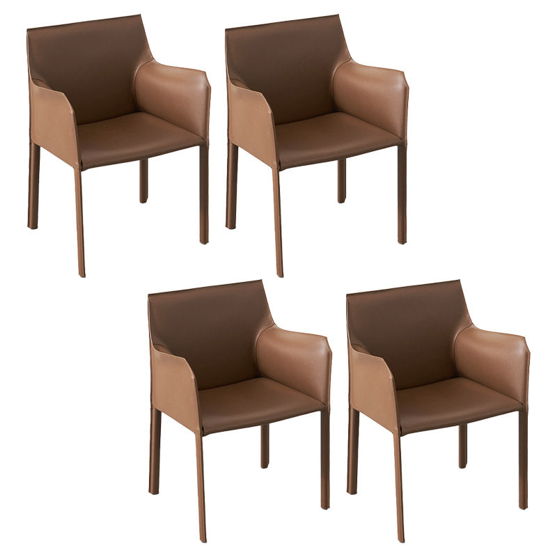 工業用布張りのアームダイニングチェアキッチンパーソンズチェア