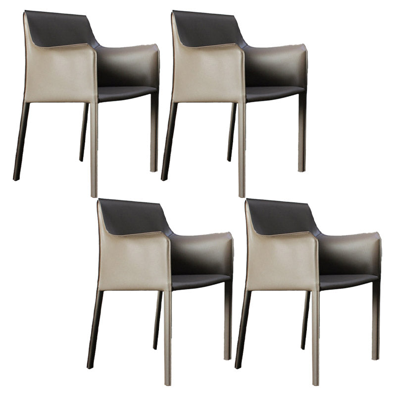 工業用布張りのアームダイニングチェアキッチンパーソンズチェア