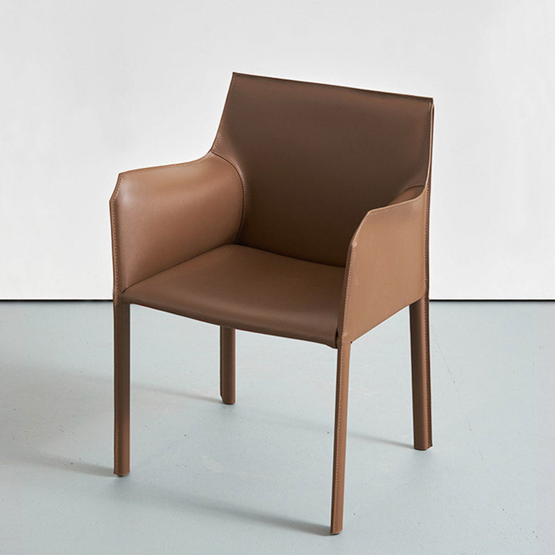 工業用布張りのアームダイニングチェアキッチンパーソンズチェア