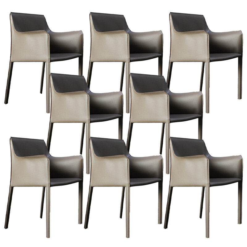 工業用布張りのアームダイニングチェアキッチンパーソンズチェア