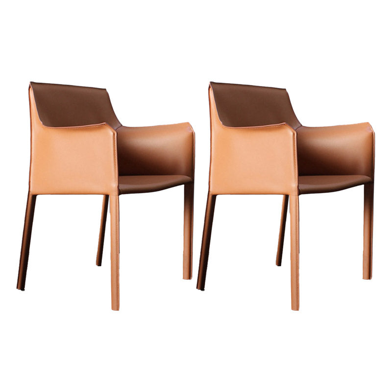 工業用布張りのアームダイニングチェアキッチンパーソンズチェア