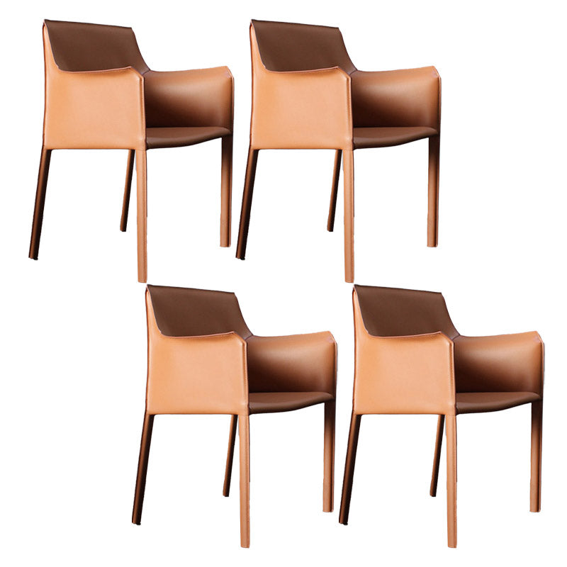 工業用布張りのアームダイニングチェアキッチンパーソンズチェア