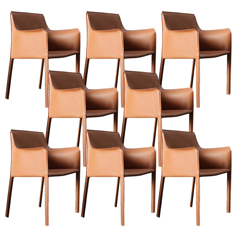 工業用布張りのアームダイニングチェアキッチンパーソンズチェア