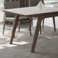Modern 1/4/5/7 Pieces Dining Room Table Rectangle Stone Furniture in White Clearhalo 'Dining Room Sets' 'Dining Tables & Seating' 'dining_room_set' 'furn' 'furn_dining_room_set' 'Furniture' 'Kitchen & Dining Furniture' 7076652
