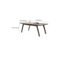 Modern 1/4/5/7 Pieces Dining Room Table Rectangle Stone Furniture in White Clearhalo 'Dining Room Sets' 'Dining Tables & Seating' 'dining_room_set' 'furn' 'furn_dining_room_set' 'Furniture' 'Kitchen & Dining Furniture' 7076657