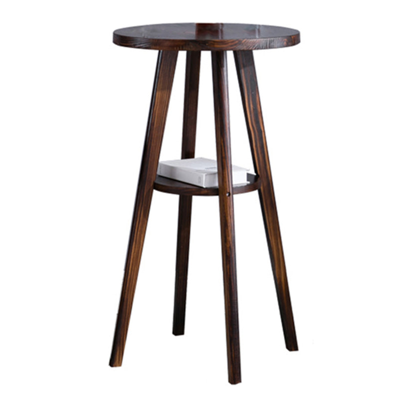Solid Wood Pub Dining Set Contemporary 1/2/3 Pieces Table and Stool Set Table Brown 1 Piece Clearhalo 'Bar Furniture' 'furn' 'furn_home_bar_bar_sets' 'Furniture' 'Home Bars & Bar Sets' 'home_bar_bar_sets' 'Kitchen & Dining Furniture' 7076729